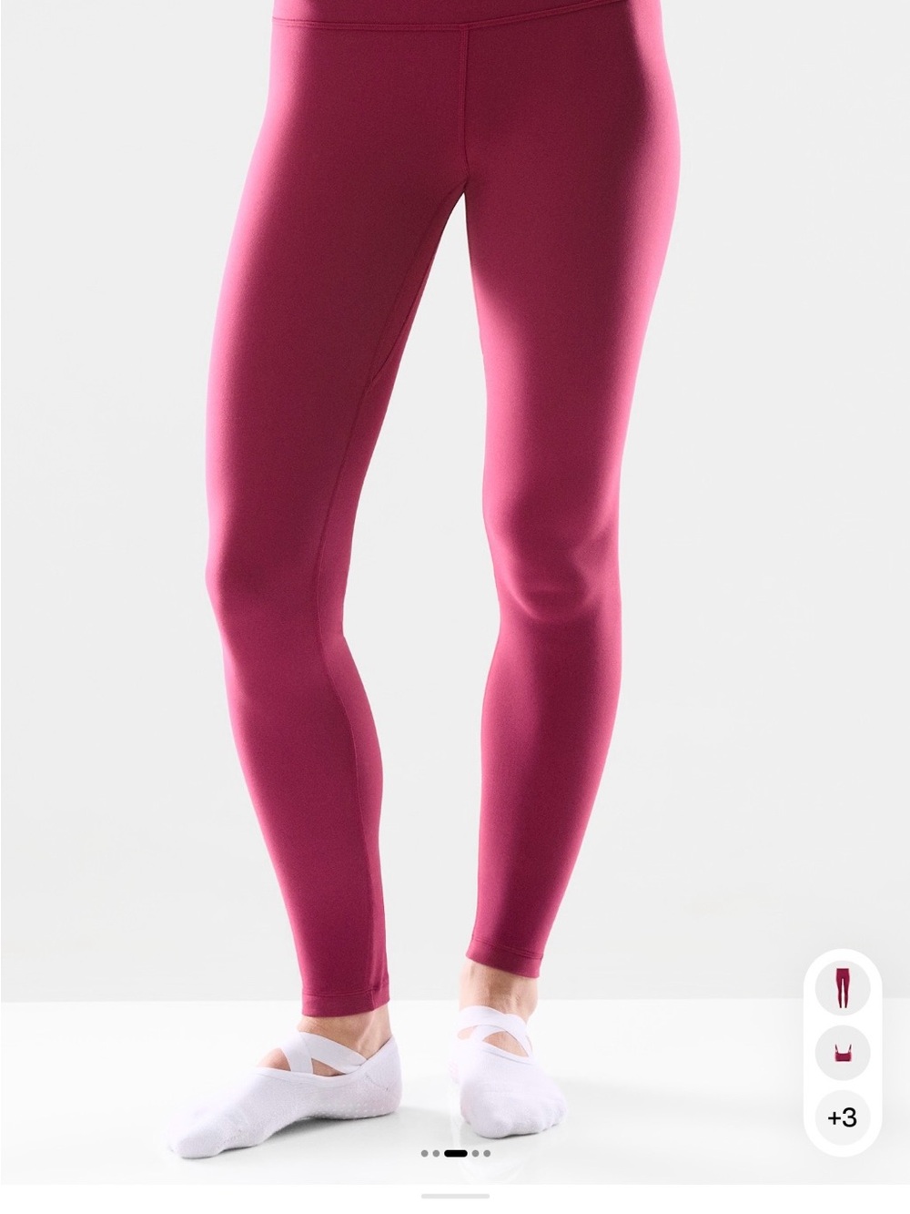 Aritzia Butter High Rise Legging in Twinberry Red